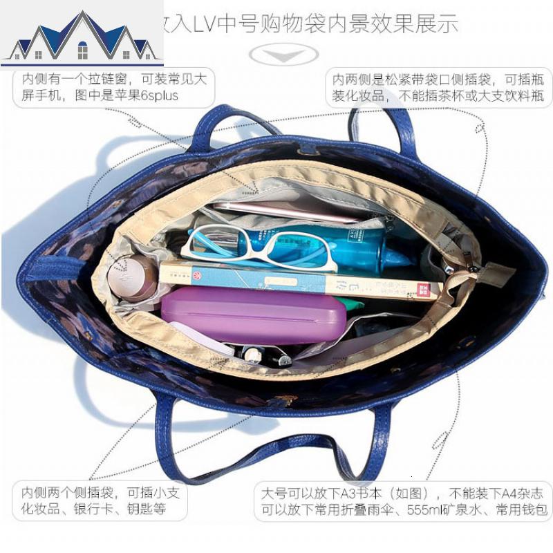 龙骧包中包托特neverfull狗牙包内胆整理收纳小水桶化妆包女便携 三维工匠收纳包高清大图