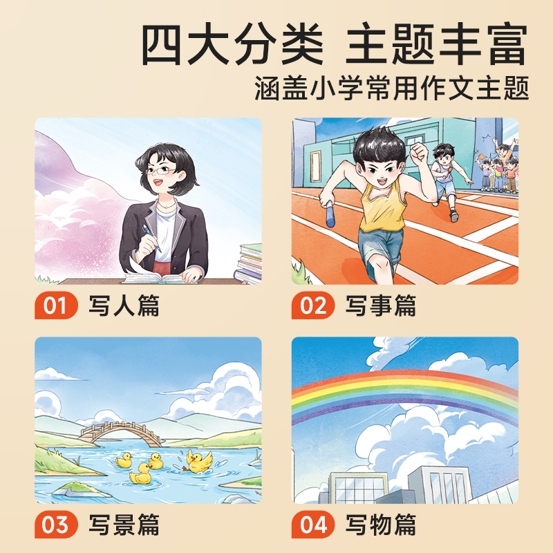 [全2册]读名家散文学写作 [正版] 作文金句字帖练字帖扩句法写人写事写景写物721法则教你写作文小学生3-6年级作文写高清大图