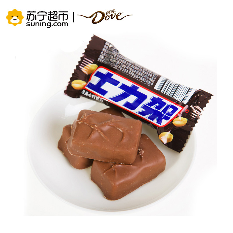 德芙士力架牛奶夹心巧克力140g袋装高清大图