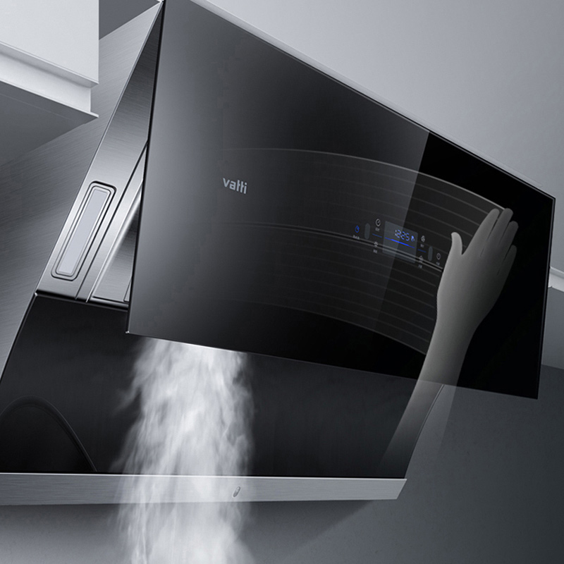 华帝(vatti)i11108+i10052B 烟灶套装21立方大吸力侧吸式热水清洗抽油烟机燃气灶具烟灶套餐(液化气)高清大图