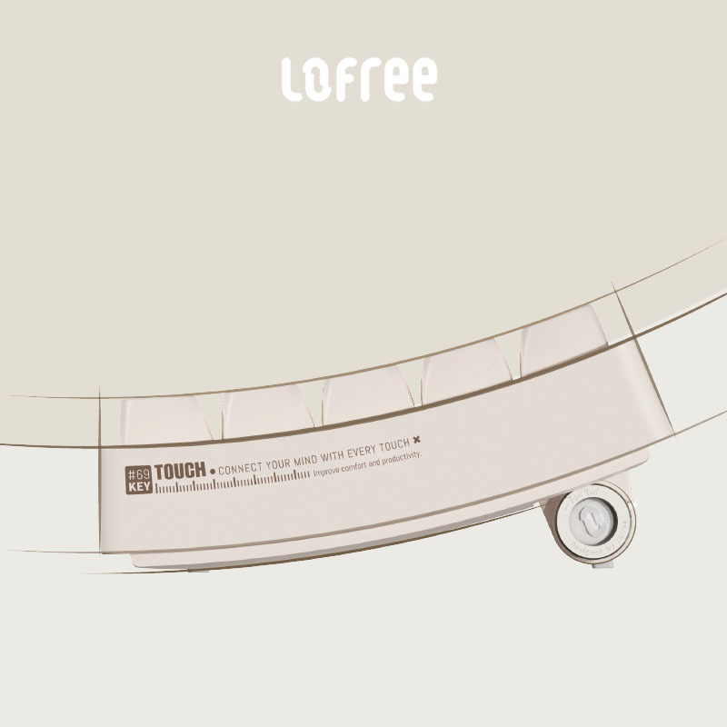洛斐LOFREE OE902 小翘68三模机械键盘-豆腐