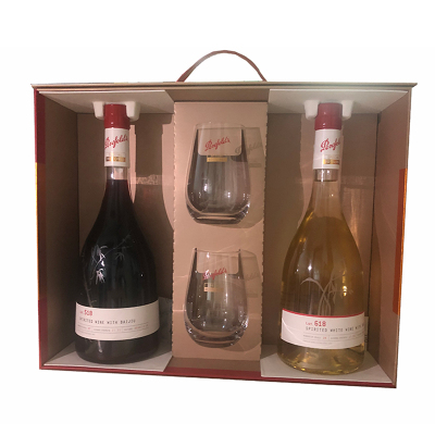 奔富特瓶Lot. 518 干红葡萄酒750ml+奔富特瓶Lot.618加强型白葡萄酒750ml礼盒装