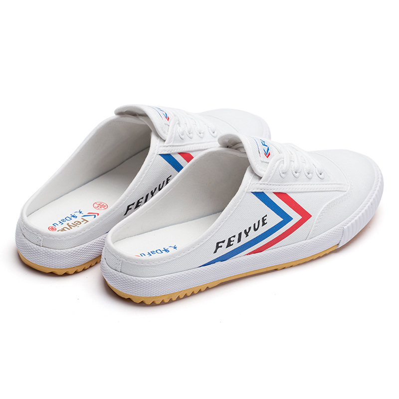 FEIYUE/飞跃帆布半拖鞋无后跟懒人新品布鞋男女款休闲鞋506