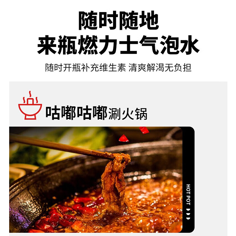 燃力士 气泡水480ml*6瓶/箱(玫瑰青提)