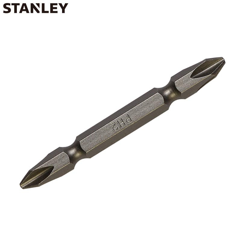 史丹利(Stanley)6.3MM系列65mm双头旋具头PH1-PH2x65mm x10 63-107T-23