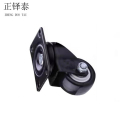 正铎泰 橡胶静音万向轮 2寸50mm/个 2寸50mm