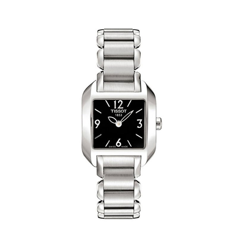 天梭 瑞士品牌 TISSOT 手表海浪系列 时尚 简约石英 金属 钢带女士手表T02.1.285.54 石英表 女