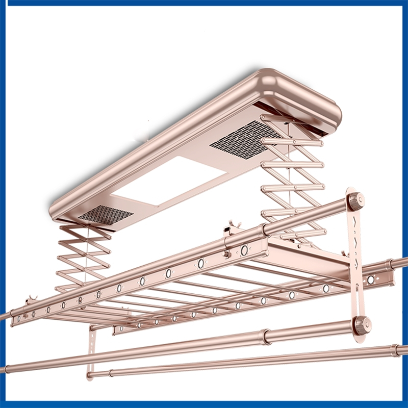 电动晾衣架凉晒杆全自动智能遥控升降机家用阳台烘干伸缩