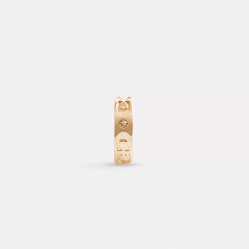 COACH个心耳夹女饰品小巧百搭耳环耳饰品件潮流耳 cuff
