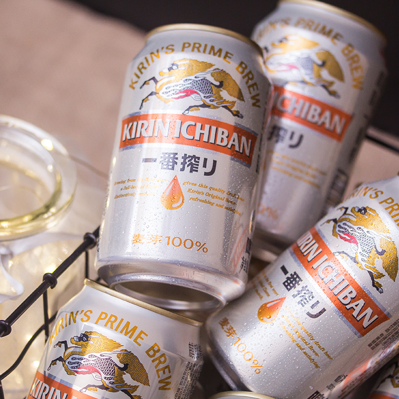 麒麟(Kirin)一番榨啤酒330ml*24听 整箱装高清大图