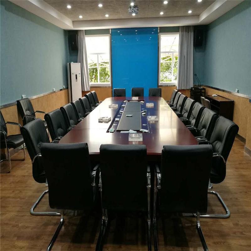 木上简MSJ-051354会议桌长条简约复古大型椭圆形会议桌长桌合红胡桃贴实木皮 红胡桃色6*2*0.76高清大图