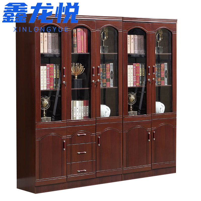 鑫龙悦书橱五门三抽台高清大图