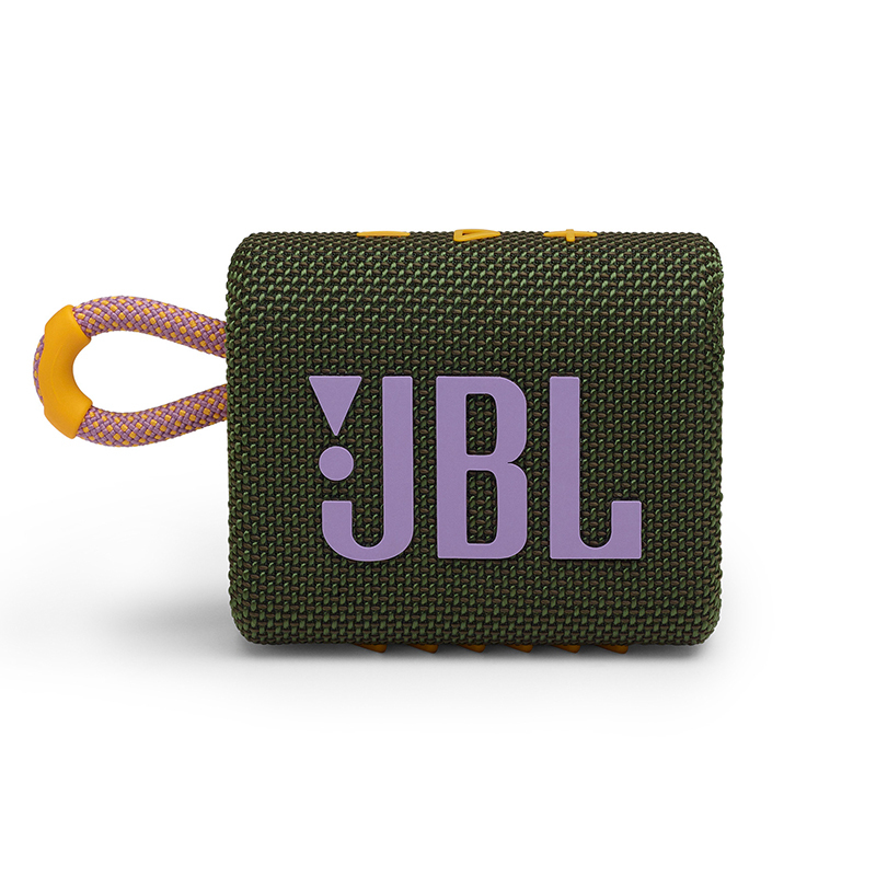 JBL GO3 音乐金砖三代 蓝牙户外便携音响 迷你小音响低音 IP67防水防尘 深绿色
