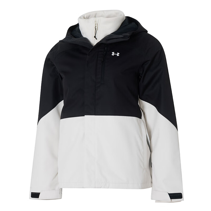 安德玛(Under Armour)女装外套新款运动服户外保暖三合一夹克锻炼连帽休闲服6001005-001 ZP高清大图