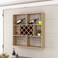 现代简约壁挂酒柜酒架墙上置物架菱形酒格餐厅壁柜酒柜式红酒架