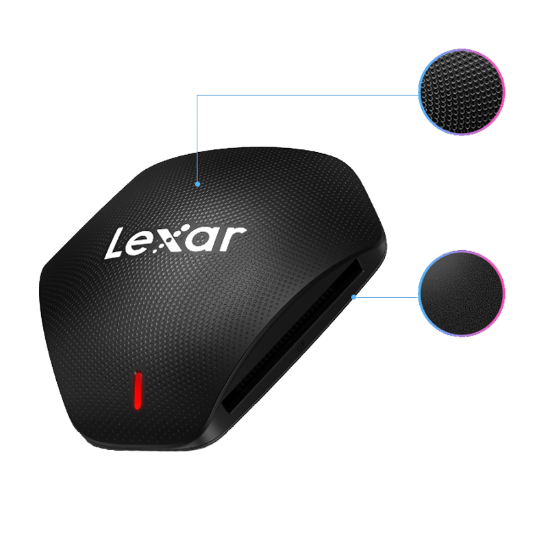 雷克沙(LEXAR)三合一多功能读卡器 USB3.1 Type-C接口高传输速 支持TF卡/SD卡/CF卡