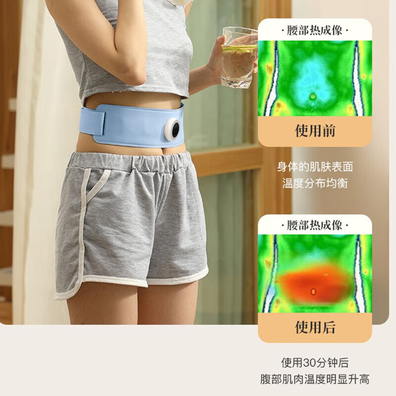 摩飞电器(MORPHY RICHARDS) 智能按摩腰带按摩贴套组热敷脉冲腰部按摩 MR3121高清大图
