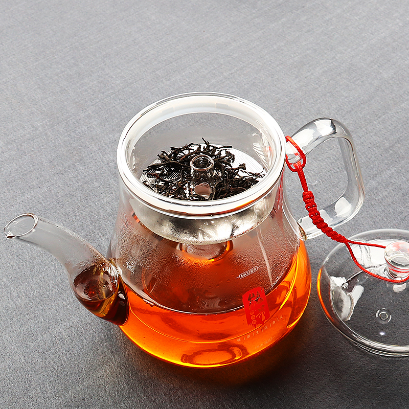 尚帝(shangdi)全玻璃蒸茶壶蒸汽普洱养生茶具煮茶器耐高温 玻璃蒸茶养生壶