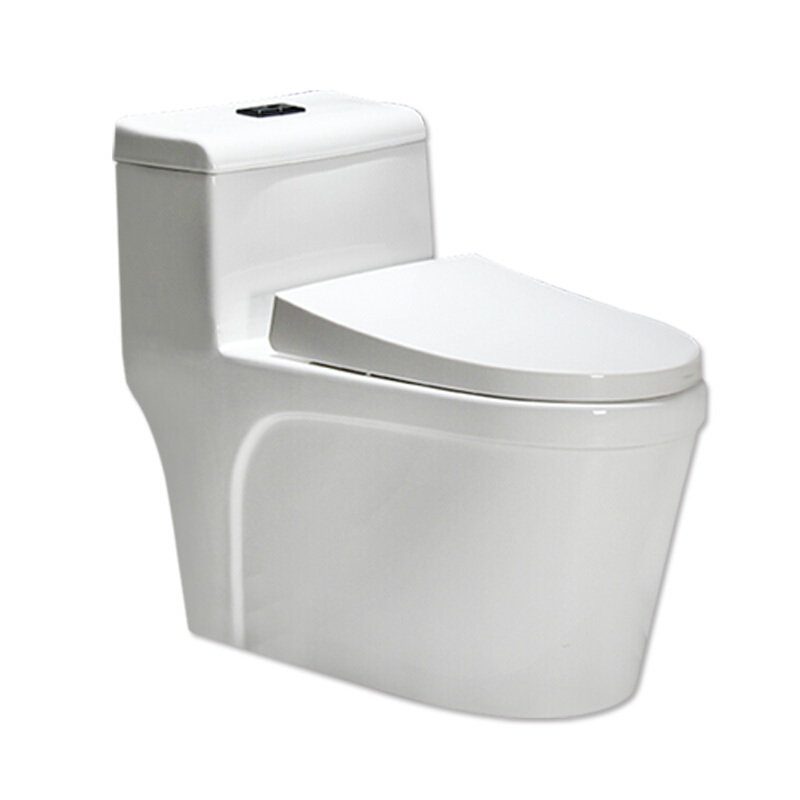 马桶家用节水抽水座便器坐厕超漩式250坑距350排污精品[A款]微晶雪花釉脲醛盖板非单孔壹德壹高清大图