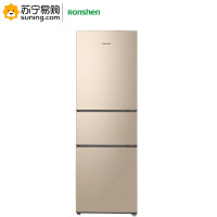 容声(RONGSHENG) 217升三开门三门家用小冰箱中门软冷冻璀璨金面板三温区保鲜 BCD-217D11N