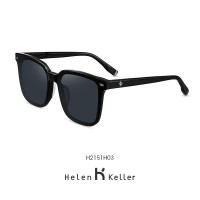 海伦凯勒(Helen Keller) 墨镜开车眼镜偏光太阳镜墨镜 H8956 H2151H03 深灰+黑框偏光