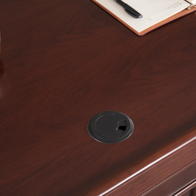 慧采云 办公家具发言台演讲桌培训会议台油漆实木贴皮条形培训桌1.4m高清大图