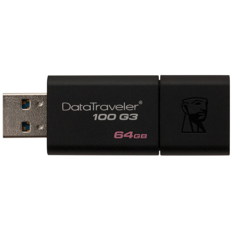 [免邮]金士顿(Kingston)U盘 64GB DT100G3 滑盖优盘 高速USB 3.0 上海金童
