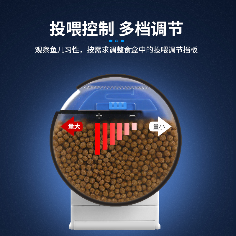 养鱼缸自动喂食器锦鲤观赏鱼小型喂鱼器水族箱智能定时乌龟投食器高清大图