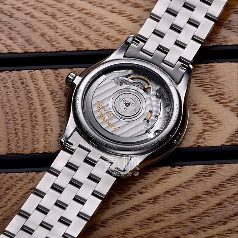 浪琴(Longines)瑞士品牌 军旗系列 男士腕表 情侣表机械表男 L4.774.4.13.6
