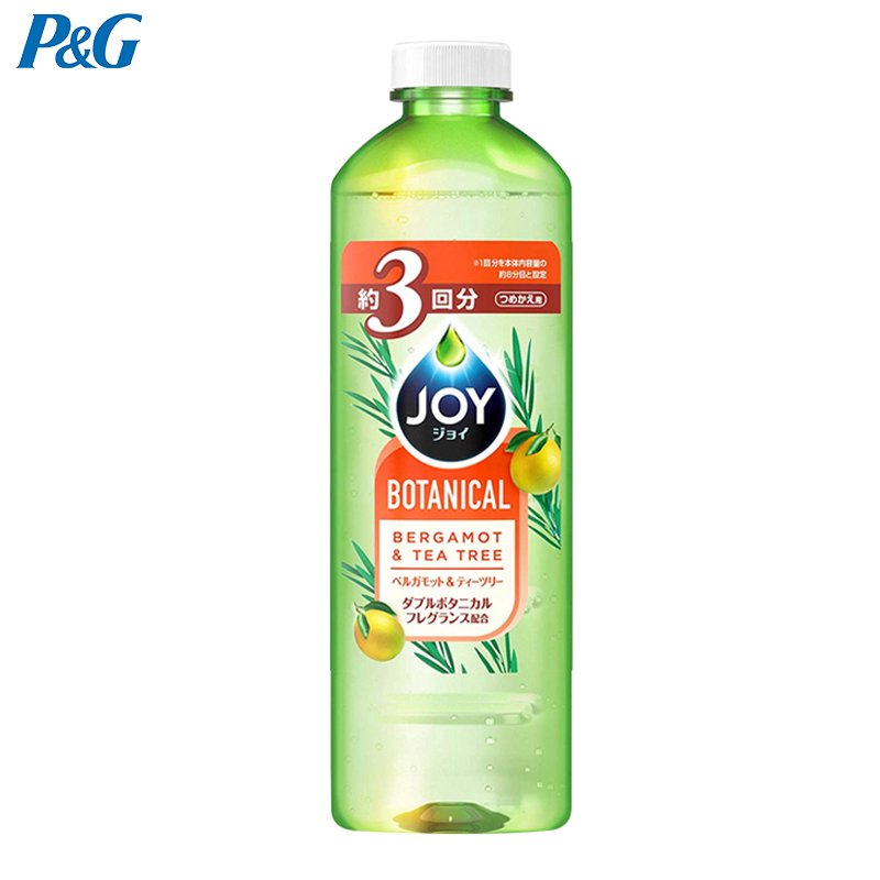 P&G宝洁 Joy BOTANICAL超浓缩植物香氛去油除菌护手洗洁精 茶树柚子香型 替换装440ml
