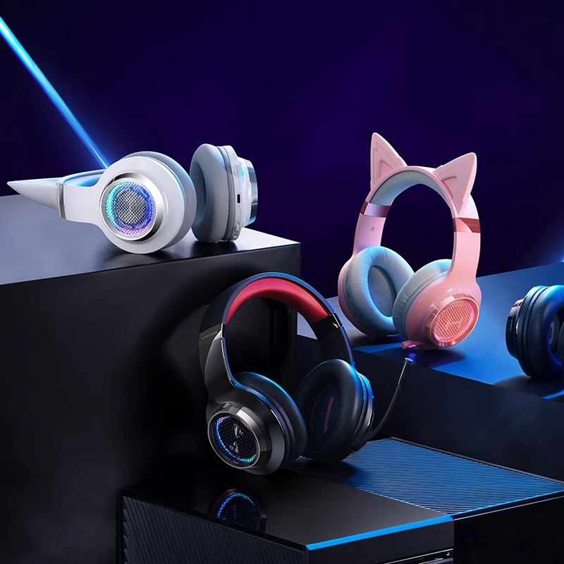 HECATE/漫步者电竞 G6Pro耳机头戴式蓝牙无线2.4g游戏电竞耳麦电脑 银翼白高清大图