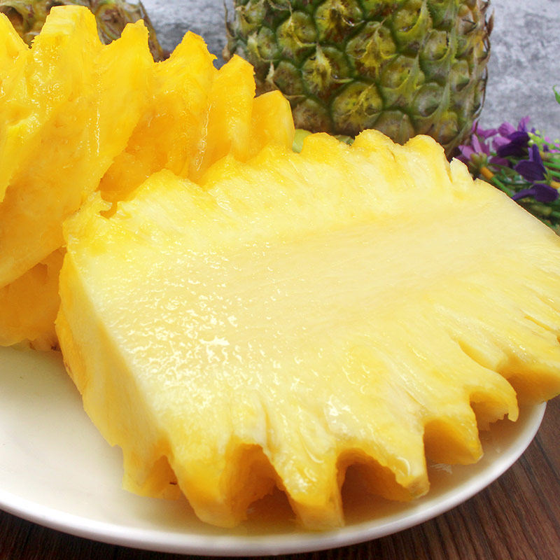[西沛生鲜]云南香水菠萝 净重5斤装 酸甜多汁高清大图