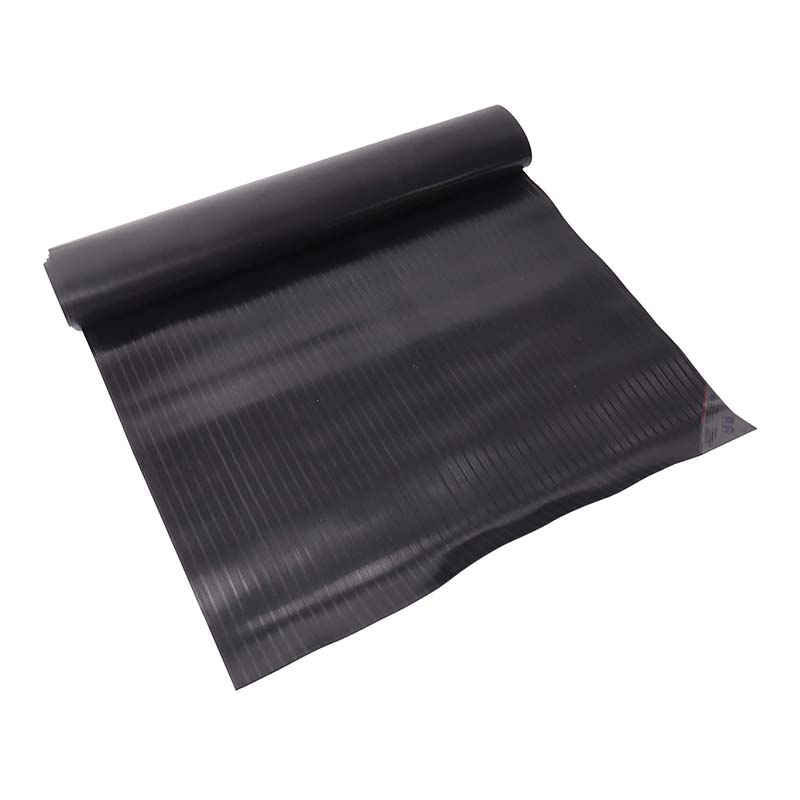 典虎 绝缘胶垫 黑色条纹 6kv 5米*1米*3mm 卷高清大图