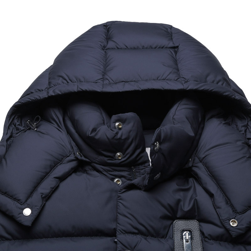 盟可睐蒙口moncler男士bauges黑标鹅绒连帽羽绒服夹克外套1a00164549