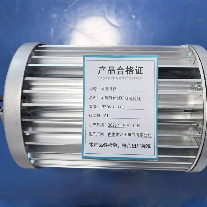 龙腾图智 LED明装筒灯 LT505-2-100B高清大图