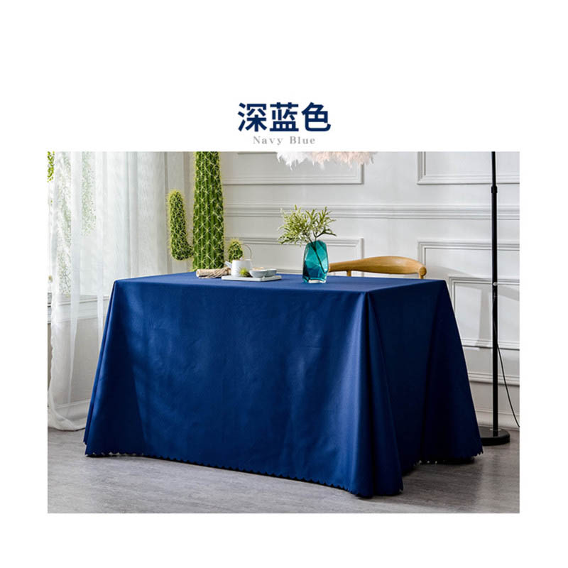 纯色加厚会议桌布办公展会白色婚庆桌套签到地推桌布 金色 G [120*160cm(方桌布)] 1件高清大图