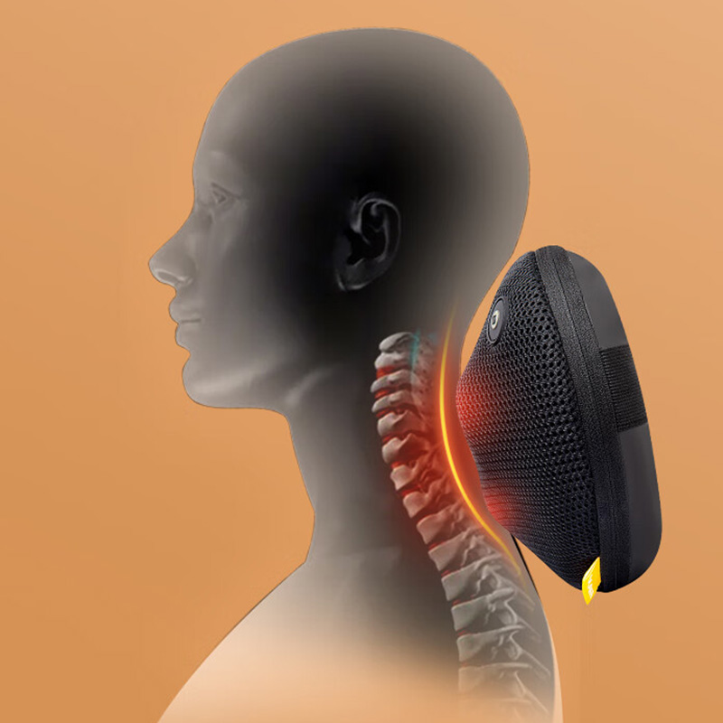 奥佳华颈椎腰椎按摩器便携红外热敷温感按摩全身按摩器灰色OG2122高清大图