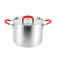 德国菲仕乐/Fissler 小红柄24cm深双耳汤锅 不锈钢锅奶锅煮锅炖锅 防滴边漏设计多灶炉通用