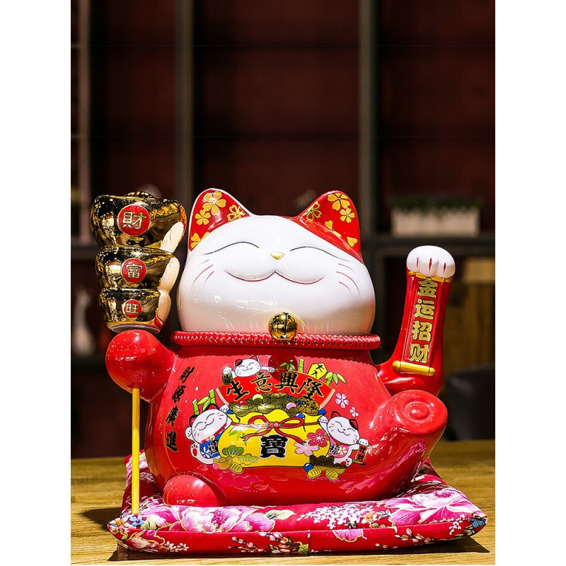 猫摆件 开业礼品大号发财猫店铺家居电动摇手自动招手 三维工匠 生意兴隆猫高清大图