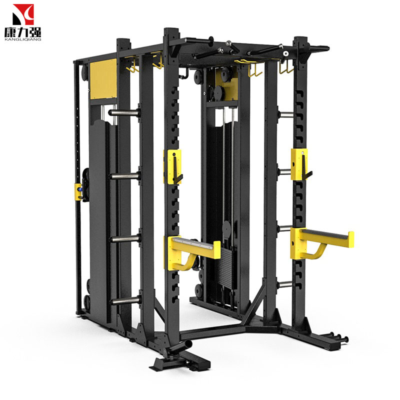 康力强KLQ1057商用小飞鸟杠铃举重深蹲卧推框架综合力量训练健身器械高清大图