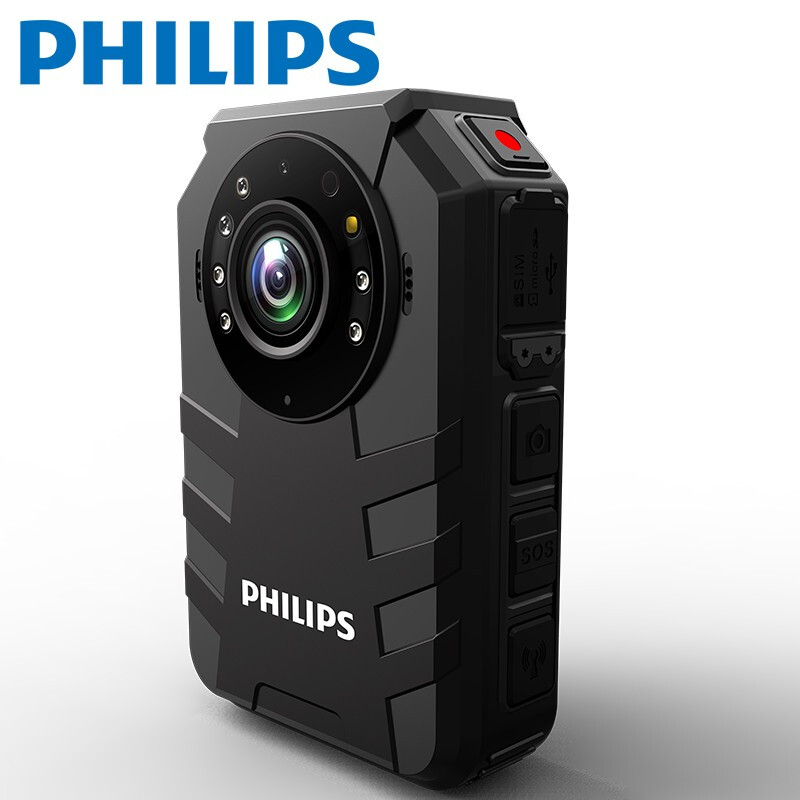 飞利浦(PHILIPS)VTR8400智能语音执法记录仪高清4G执法仪夜视随身录像仪现场无线远程传输单摄像头512G高清大图