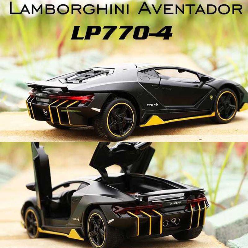 新款热破兰博基尼合金车汽车模型仿真开声光小车模型儿童玩具车