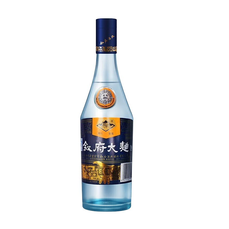 [MN]叙府 蓝标大曲 52度高度浓香型白酒 500ml*6瓶整箱特价光瓶口粮酒高清大图