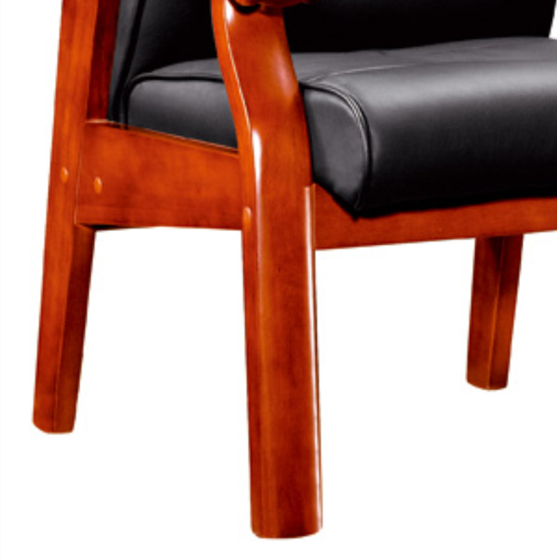 臻远ZY-7650办公会议椅办公皮椅电脑椅 黑色西皮高清大图