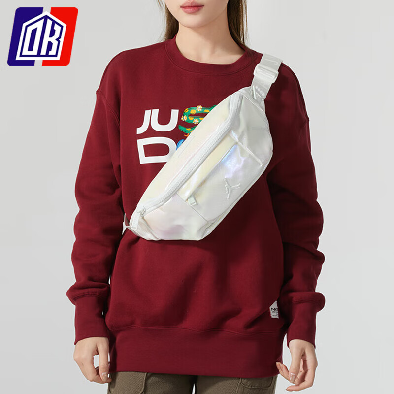 耐克AJ胸包男包女包2025春季新款休闲斜挎包运动腰包 JD2513105AD-004 均码