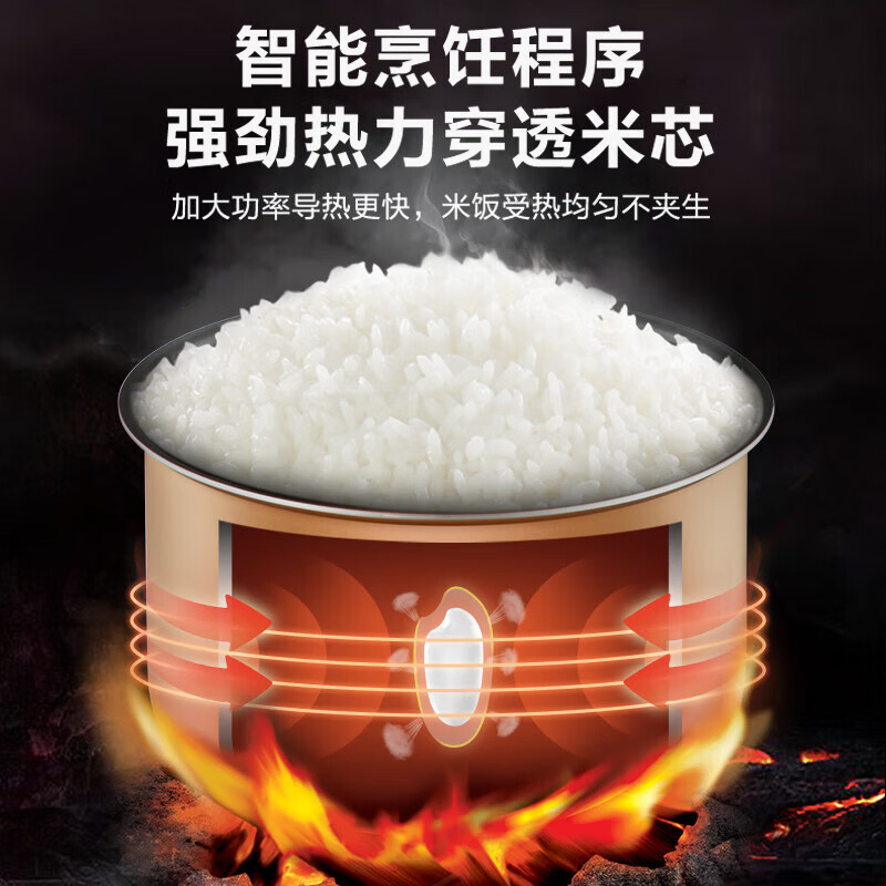 泊尔(SUPOR)5升大容量 家用4-5人智能预约多功能 电饭煲电饭锅煮饭锅 蓝钻圆厚釜内胆SF50FC0054高清大图