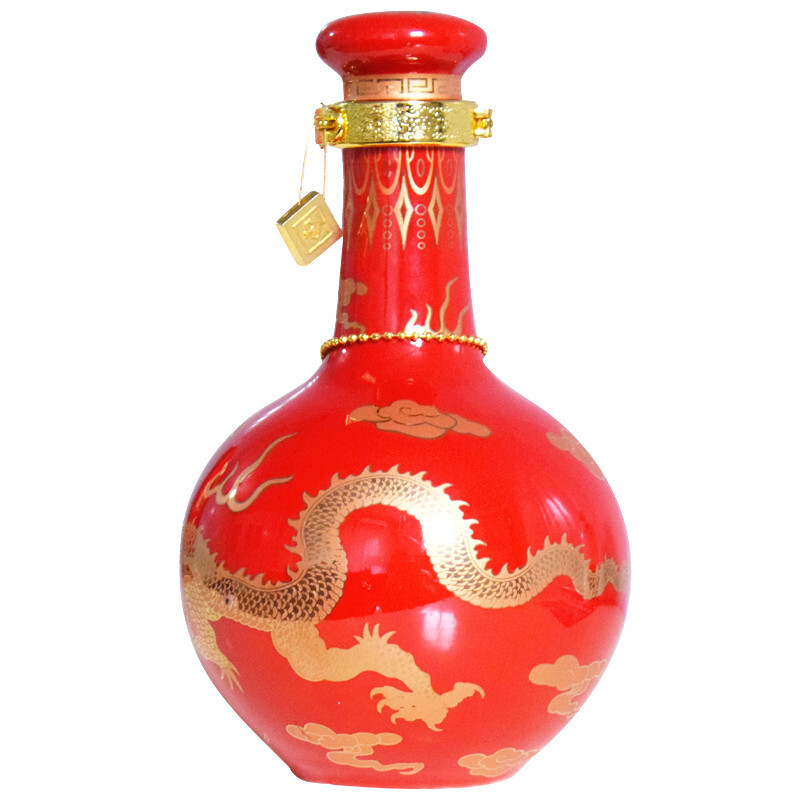 牛栏山百年二锅头白酒三十年窖藏红龙53度500ml整箱6瓶装