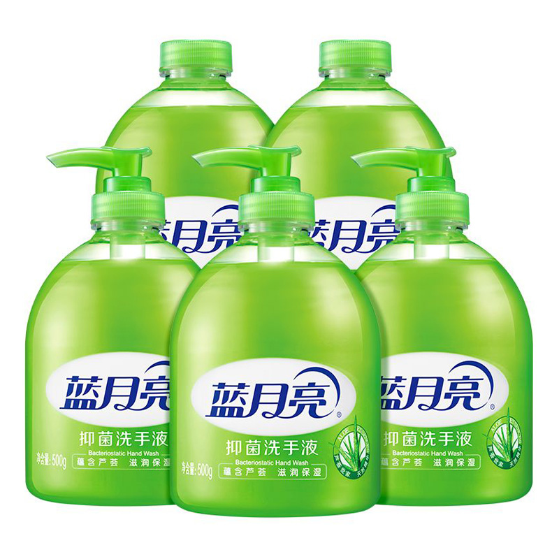 蓝月亮洗手液套装500g*5瓶温和滋润芦荟香80002221