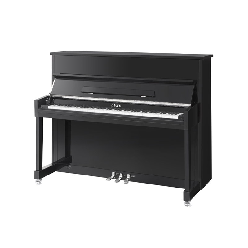 公爵钢琴duke启蒙系列立式钢琴118m2教学用琴黑色亮光视频