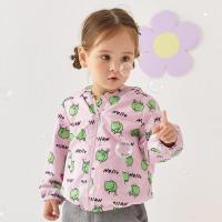 [2件2折价:62]moomoo童装男女童外套春秋新款洋气小童宝宝趣味卡通满印印花外套